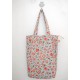 Summer handmade flower cotton bag
