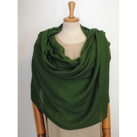 Green 100% woolen Scarf - Shawl 