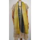 Yellow & Green 100% raw Silk Scarf - Shawl - Pashmina