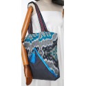 38€ Blue Cotton Boho Handbag - Women's Handmade bags