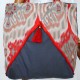 38€ Red Cotton Boho Handbag - Women's Handmade bags