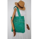 Πράσινη Υφασμάτινη γυναικεία τσάντα - Χειροποίητες τσάντες