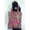 fuchsia Cotton Handbag - Women's Handmade bags